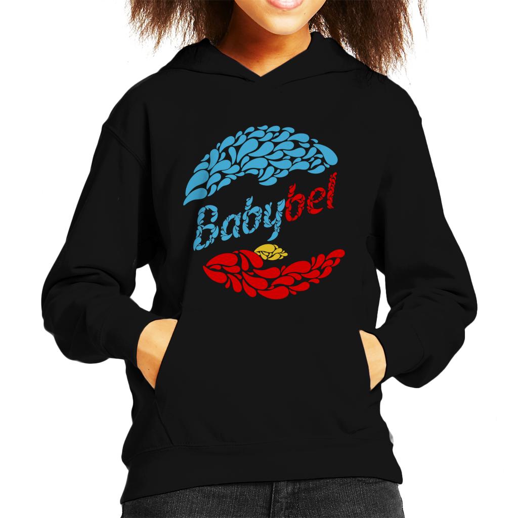 Baby Bel Blue And Red Droplets Kid's Hooded Sweatshirt product image 1