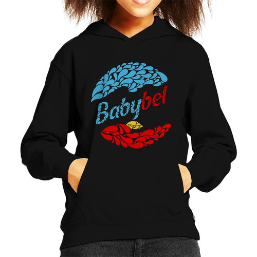 Baby Bel Blue And Red Droplets Kid's Hooded Sweatshirt product image 1