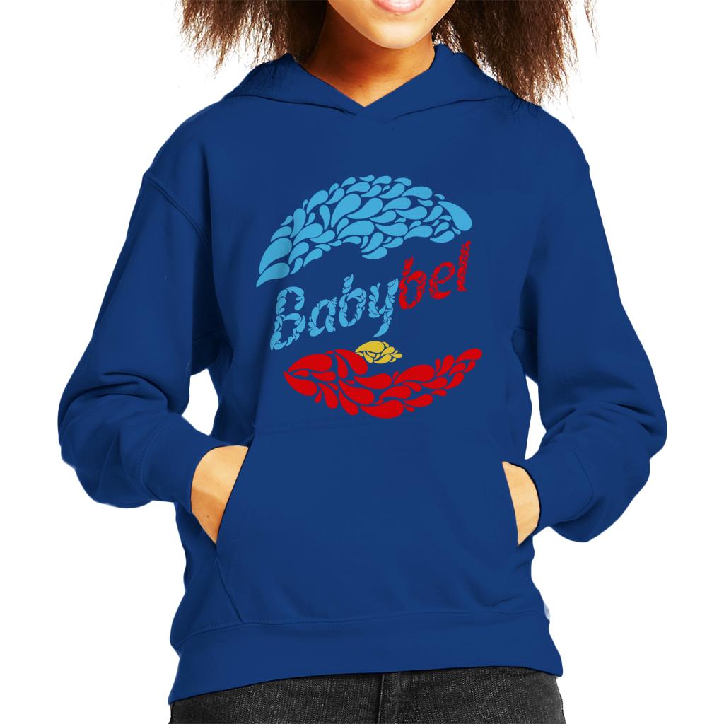 Baby Bel Blue And Red Droplets Kid's Hooded Sweatshirt product image 4