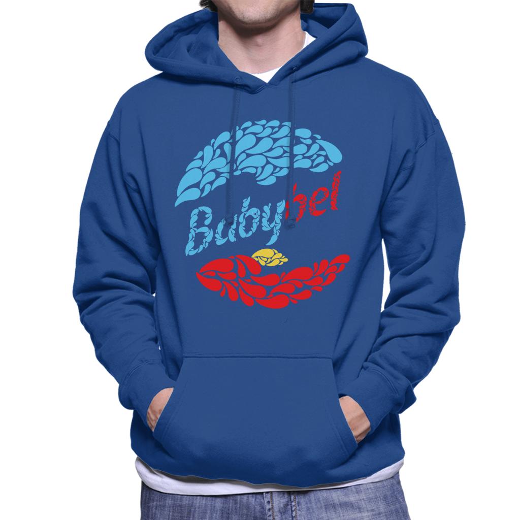 Baby Bel Blue And Red Droplets Men's Hooded Sweatshirt product image 4