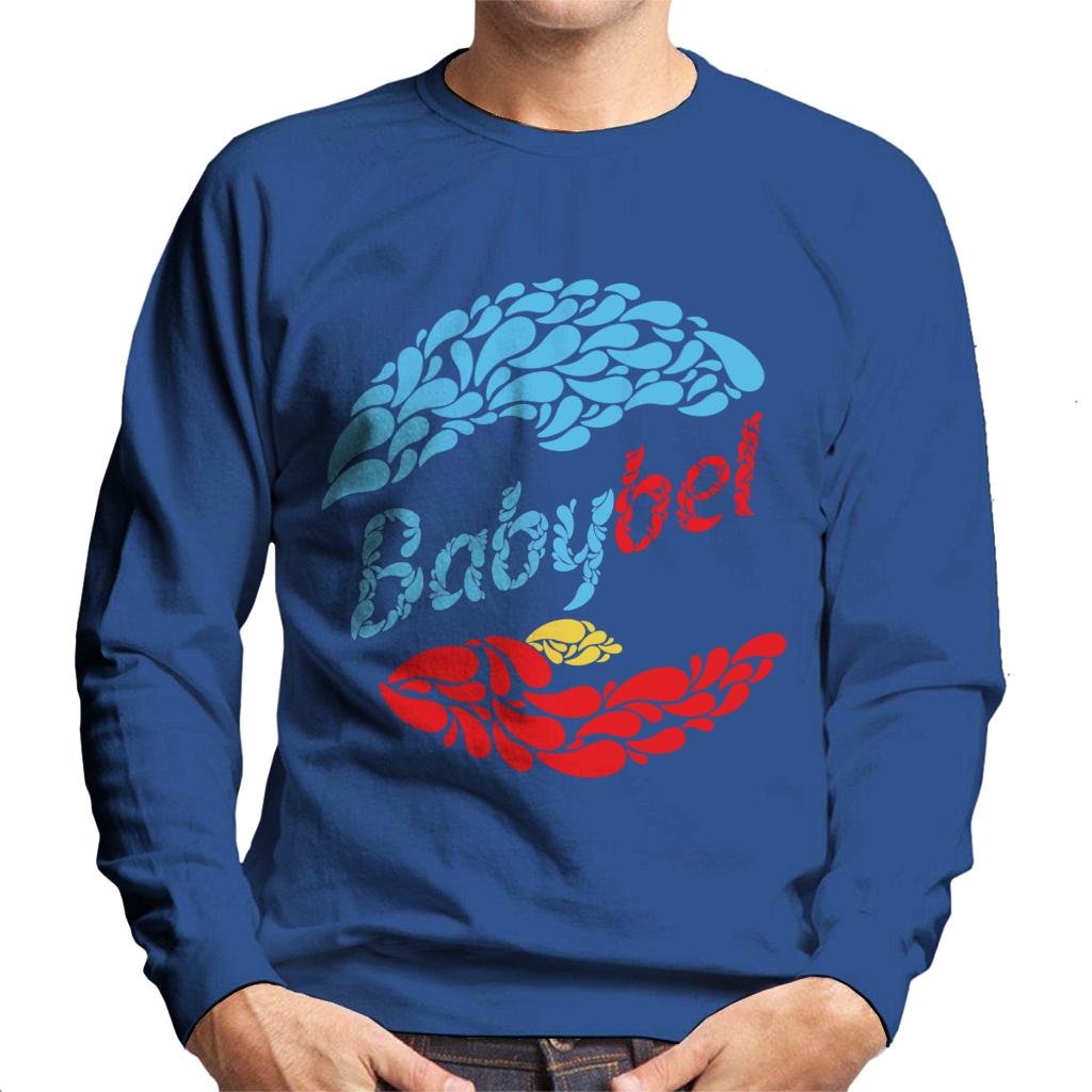 Baby Bel Blue And Red Droplets Men's Sweatshirt product image 4