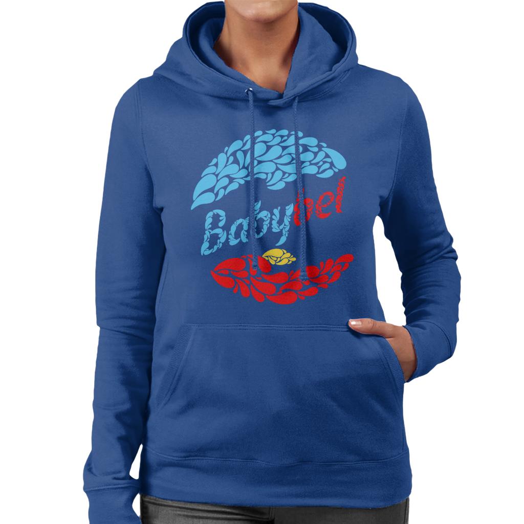 Baby Bel Blue And Red Droplets Women's Hooded Sweatshirt product image 4