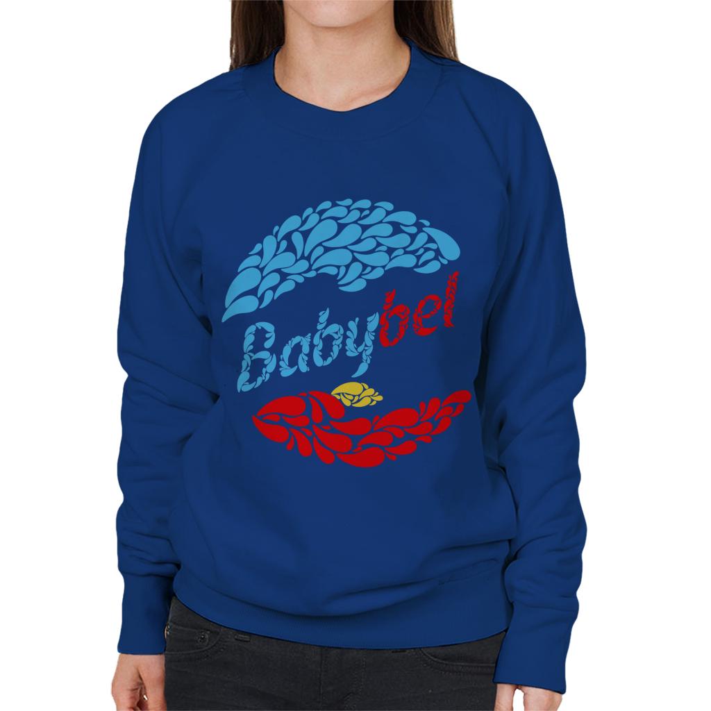 Baby Bel Blue And Red Droplets Women's Sweatshirt product image 4