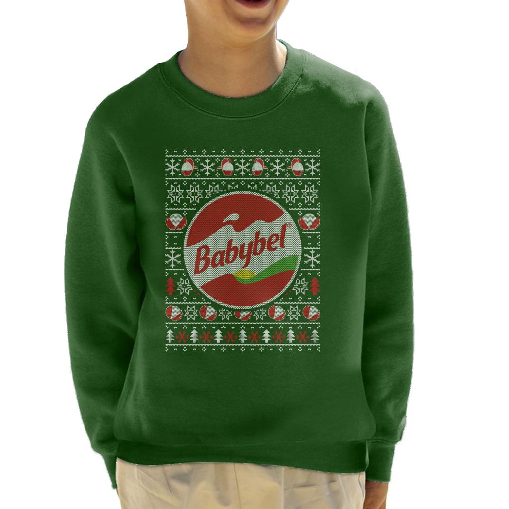 Baby Bel Christmas Knit Pattern Kid's Sweatshirt product image 4