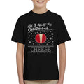 Baby Bel Christmas All I Want For Is Cheese Kid's T-Shirt product image 1