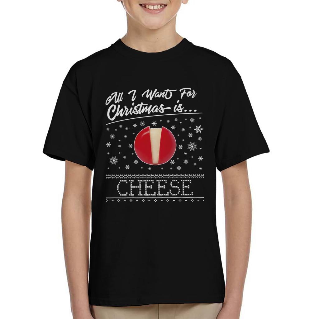 Baby Bel Christmas All I Want For Is Cheese Kid's T-Shirt product image 1