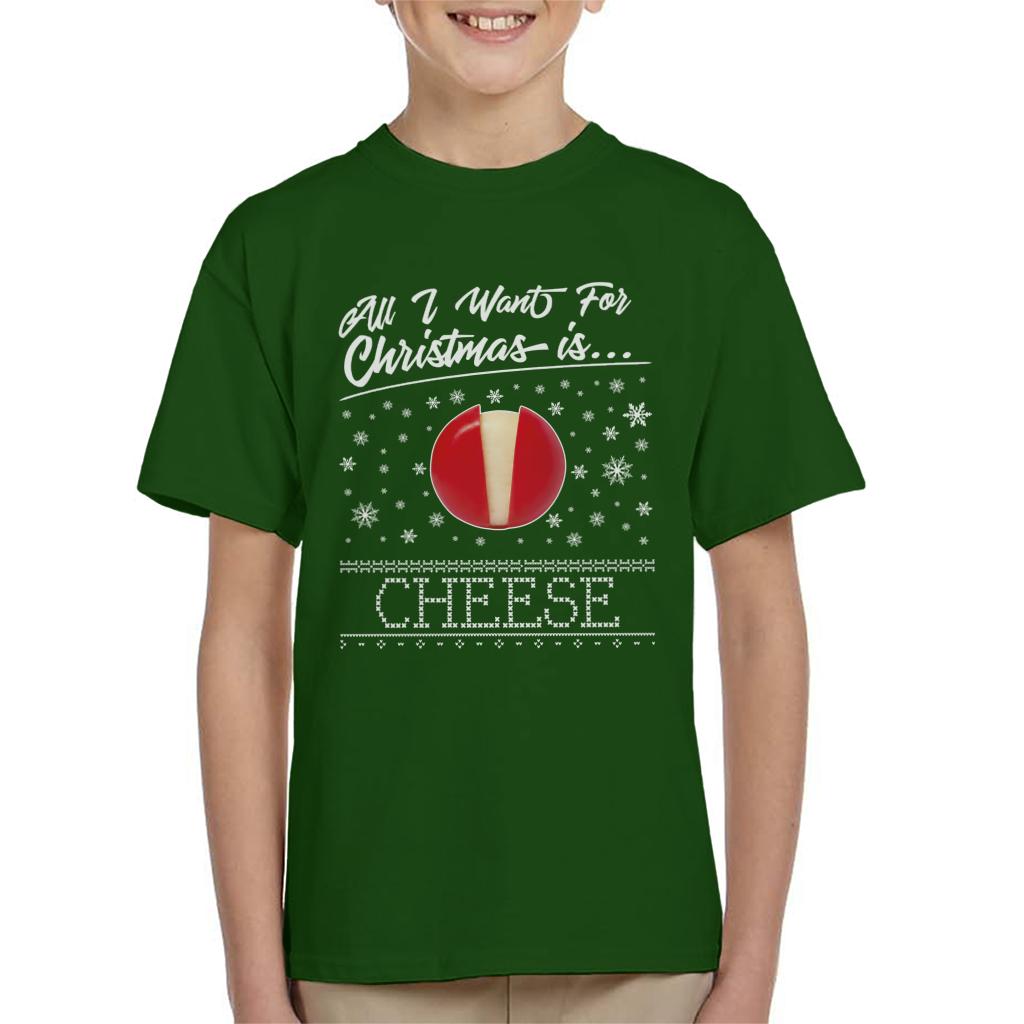 Baby Bel Christmas All I Want For Is Cheese Kid's T-Shirt product image 6