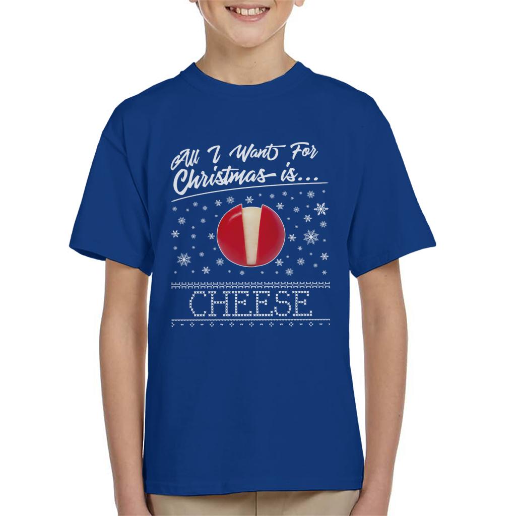 Baby Bel Christmas All I Want For Is Cheese Kid's T-Shirt product image 4