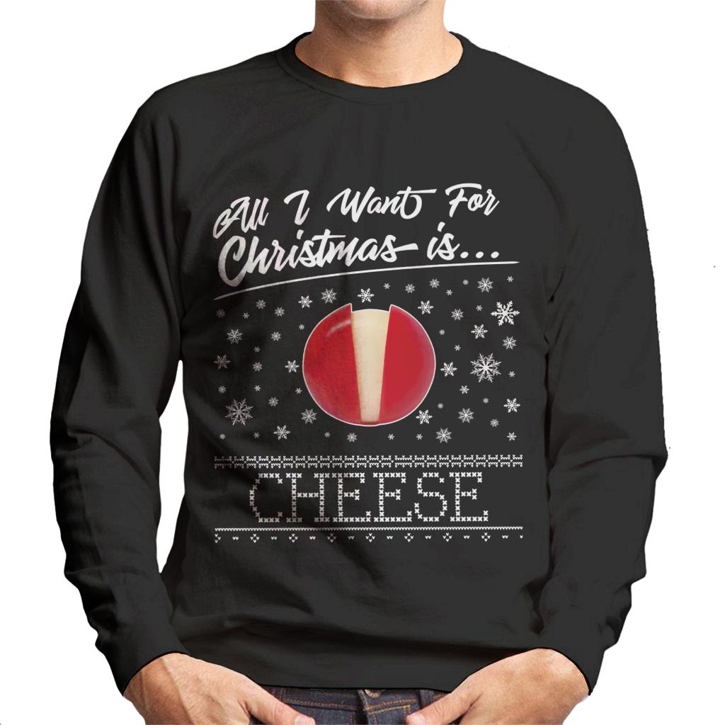 Baby Bel Christmas All I Want For Is Cheese Men's Sweatshirt product image 1