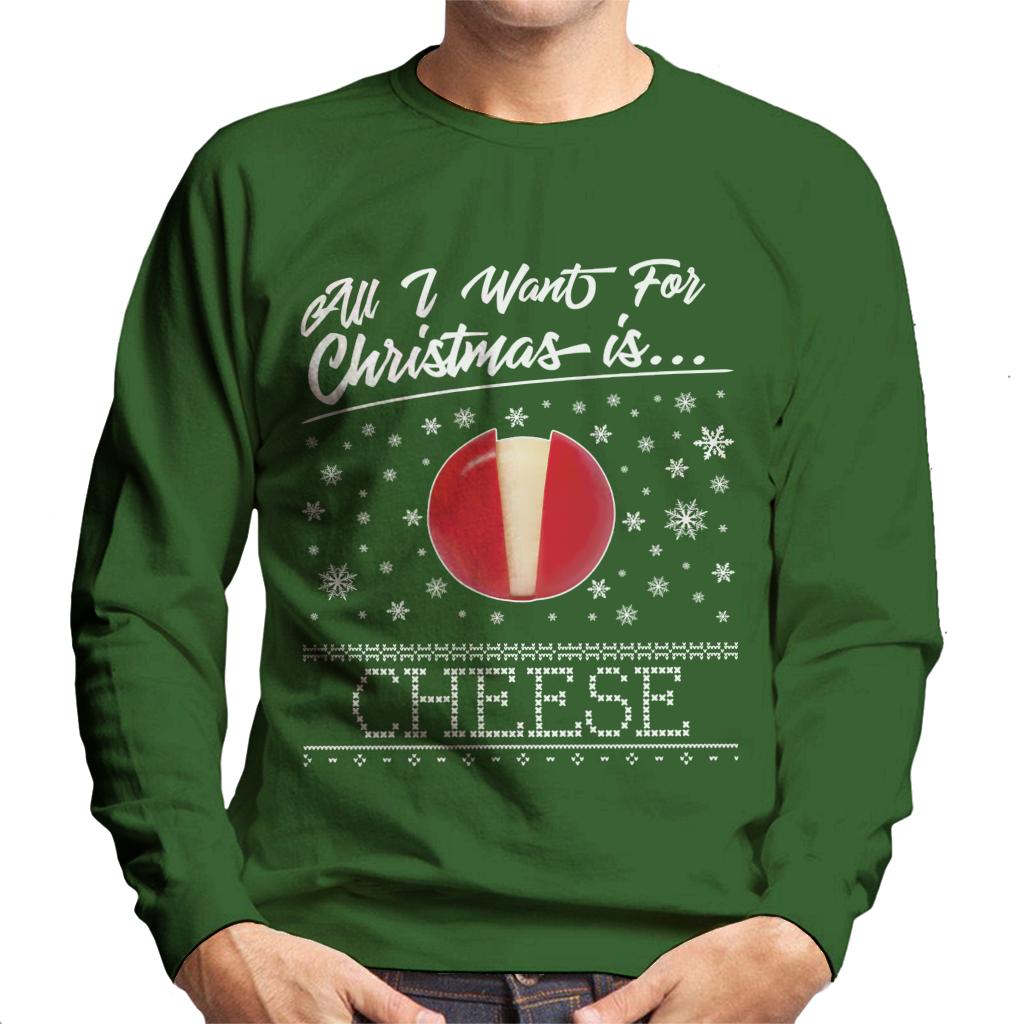 Baby Bel Christmas All I Want For Is Cheese Men's Sweatshirt product image 6