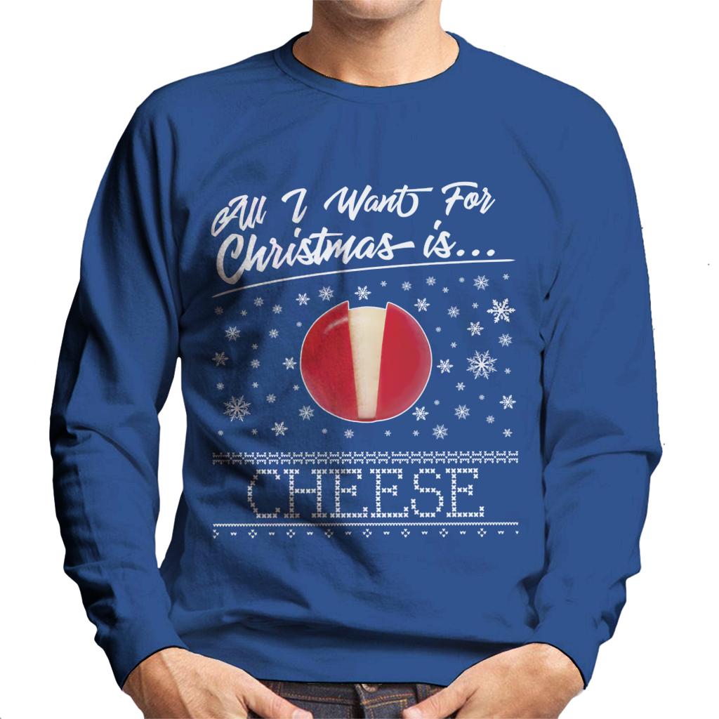 Baby Bel Christmas All I Want For Is Cheese Men's Sweatshirt product image 4