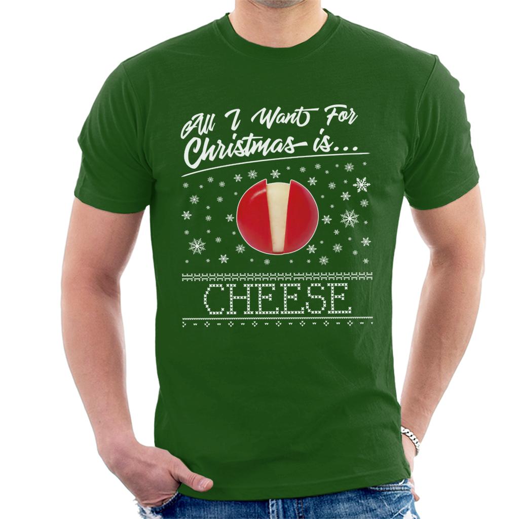 Baby Bel Christmas All I Want For Is Cheese Men's T-Shirt product image 6