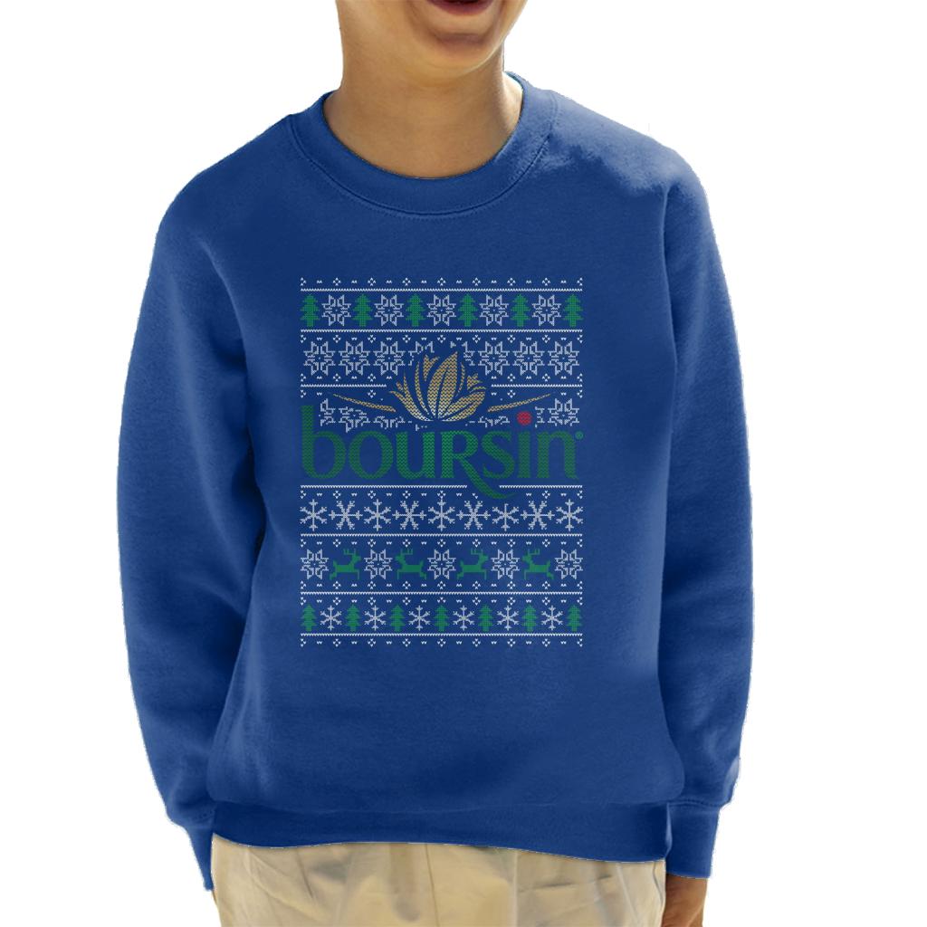 Boursin Christmas Knit Pattern Kid's Sweatshirt product image 4