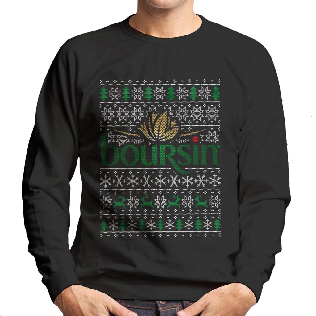 Boursin Christmas Knit Pattern Men's Sweatshirt product image 1