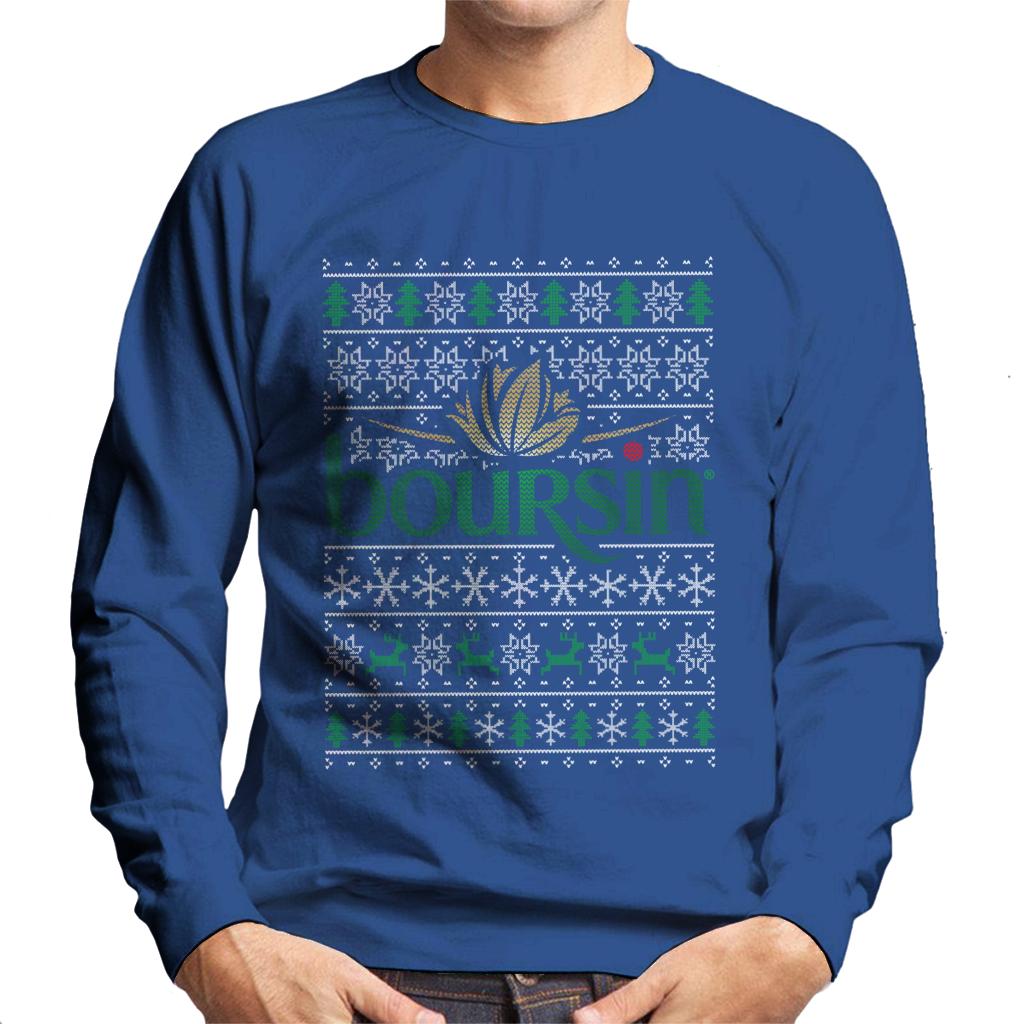 Boursin Christmas Knit Pattern Men's Sweatshirt product image 4