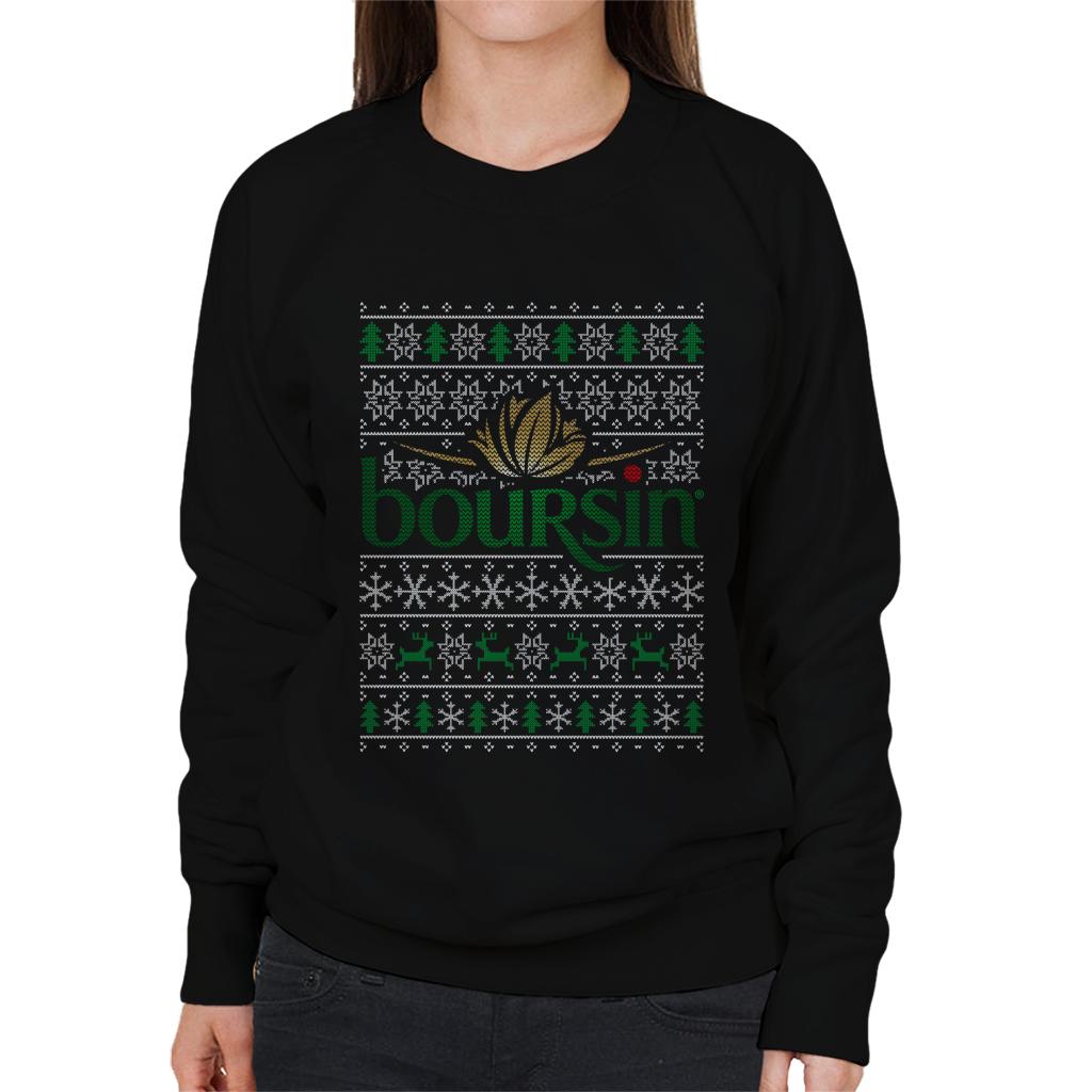 Boursin Christmas Knit Pattern Women's Sweatshirt product image 1
