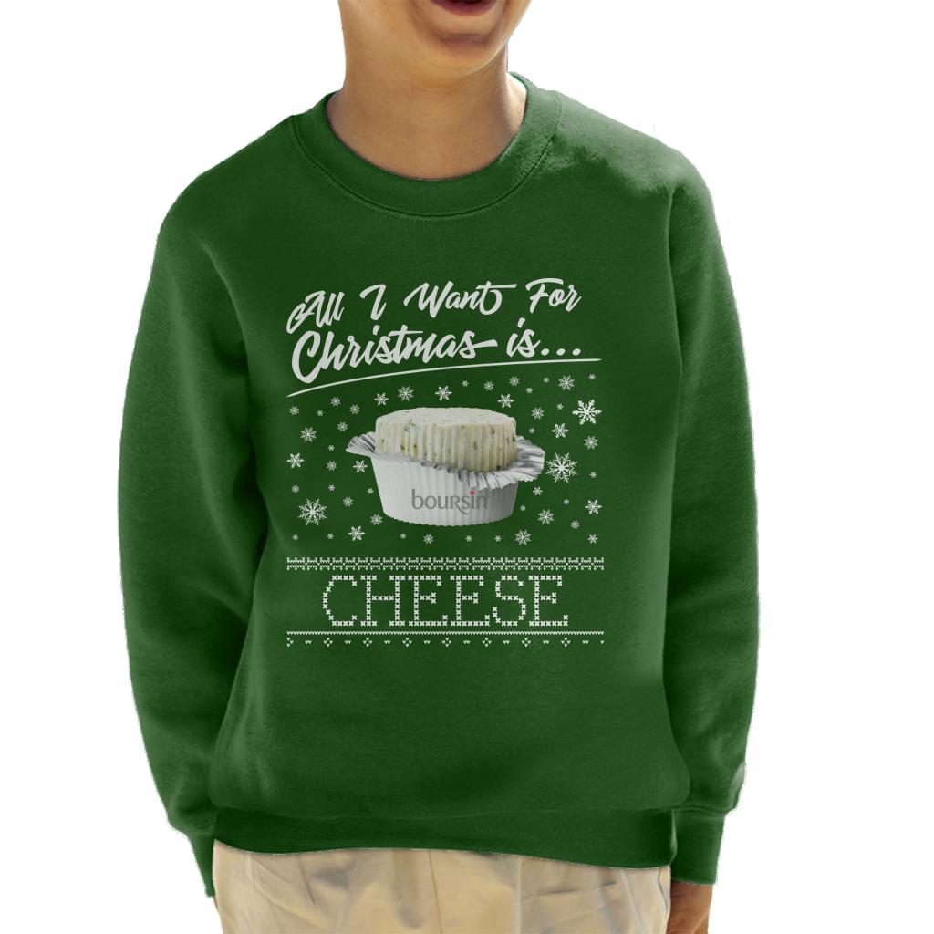 Boursin Christmas All I Want For Is Cheese Kid's Sweatshirt product image 4