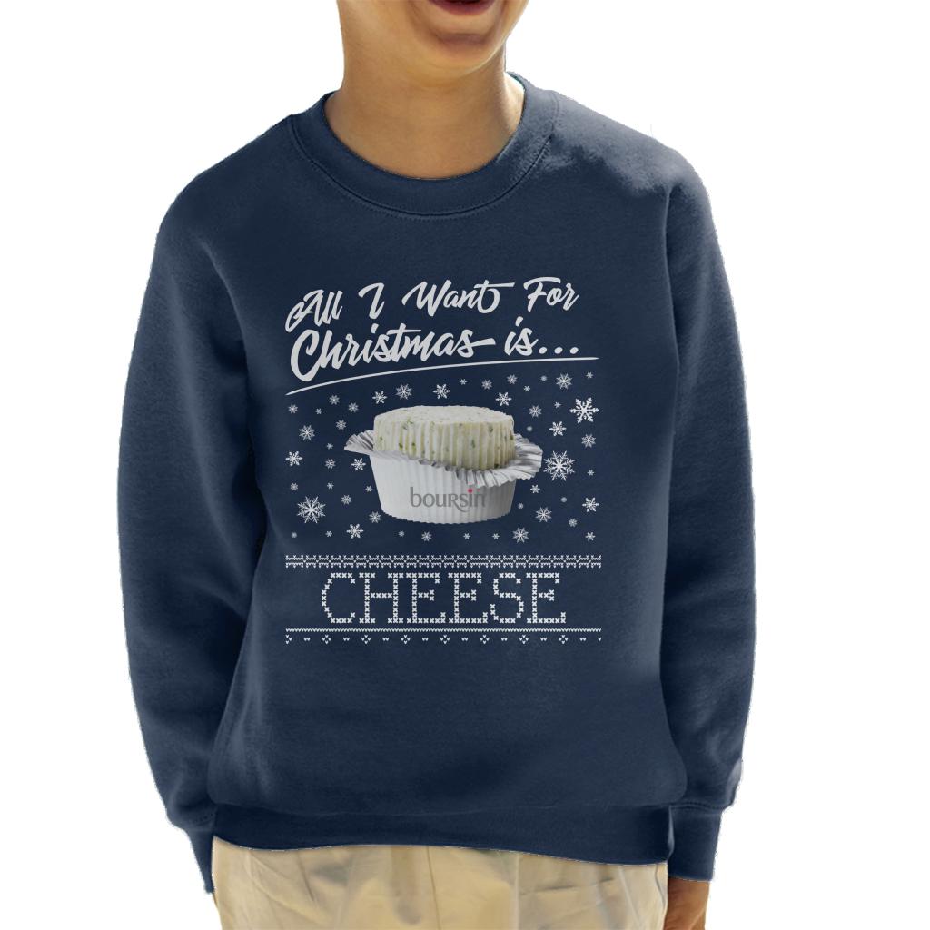 Boursin Christmas All I Want For Is Cheese Kid's Sweatshirt product image 1