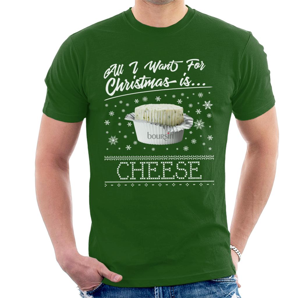 Boursin Christmas All I Want For Is Cheese Men's T-Shirt product image 4