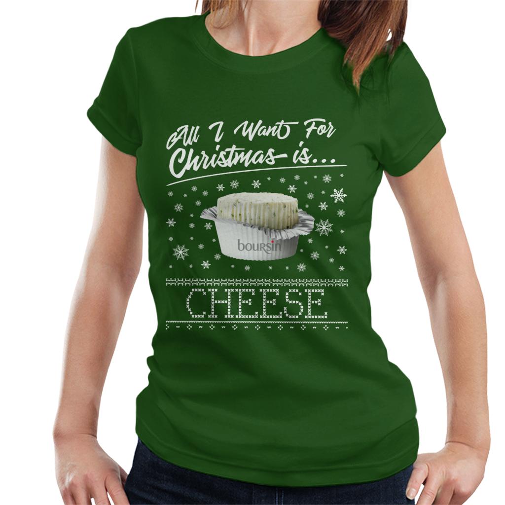 Boursin Christmas All I Want For Is Cheese Women's T-Shirt product image 4