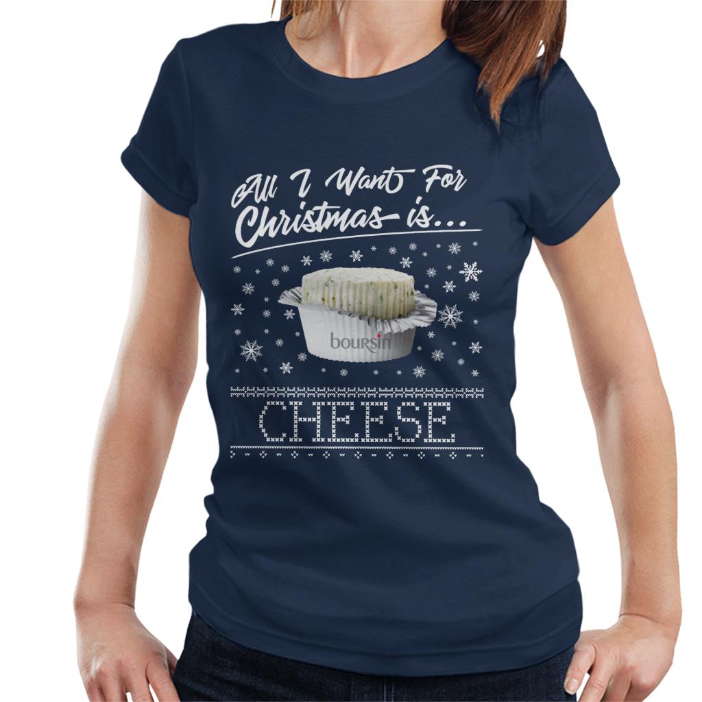 Boursin Christmas All I Want For Is Cheese Women's T-Shirt product image 1