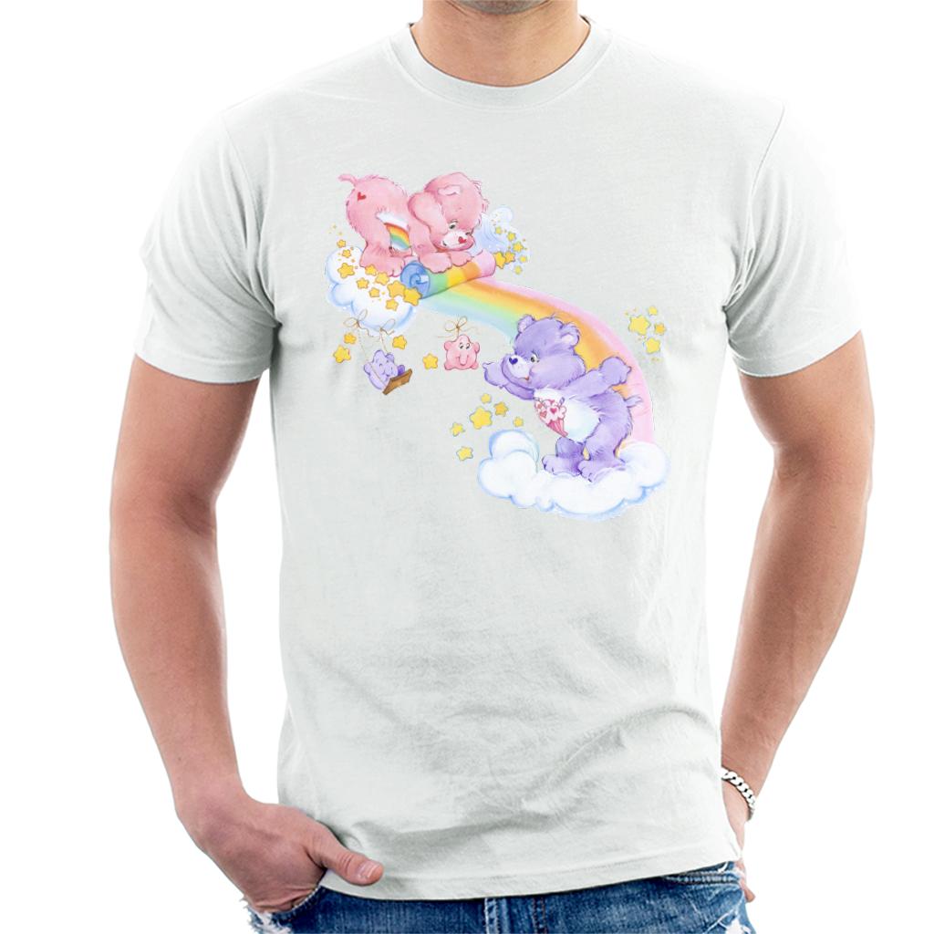 Care Bears Cheer Bear And Share Unrolling A Rainbow Men's product image 1