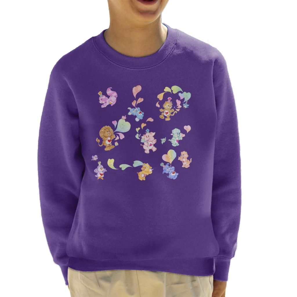 Care Bears Love Heart Montage Kid's Sweatshirt product image 1