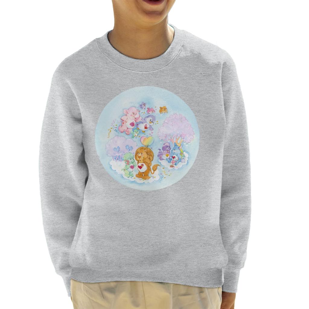 Care Bears Brave Heart Lion Pink Trees Kid's Sweatshirt product image 1