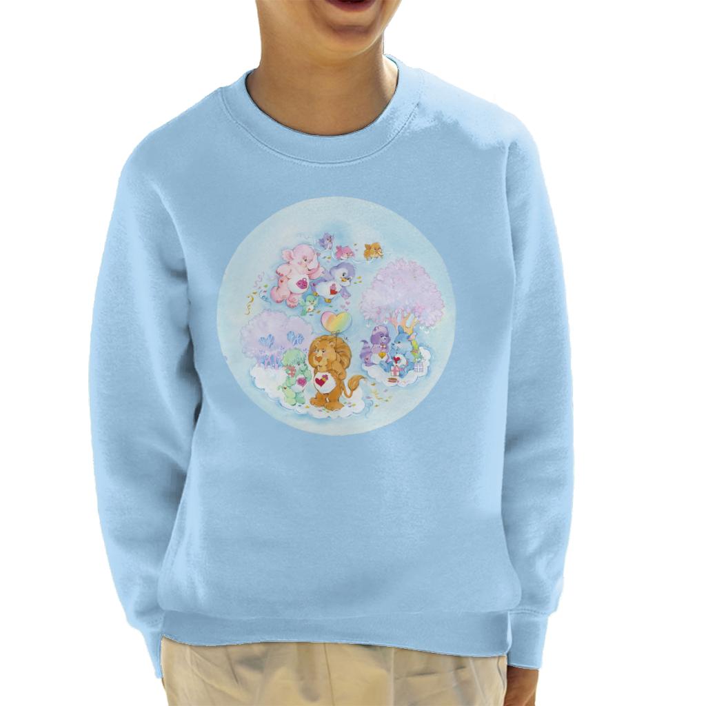 Care Bears Brave Heart Lion Pink Trees Kid's Sweatshirt product image 4
