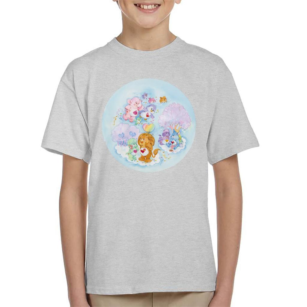 Care Bears Brave Heart Lion Pink Trees Kid's T-Shirt product image 1