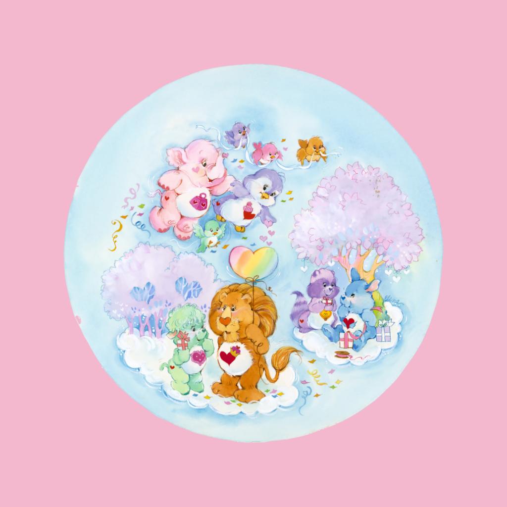 Care Bears Brave Heart Lion Pink Trees Kid's Hooded product image 7