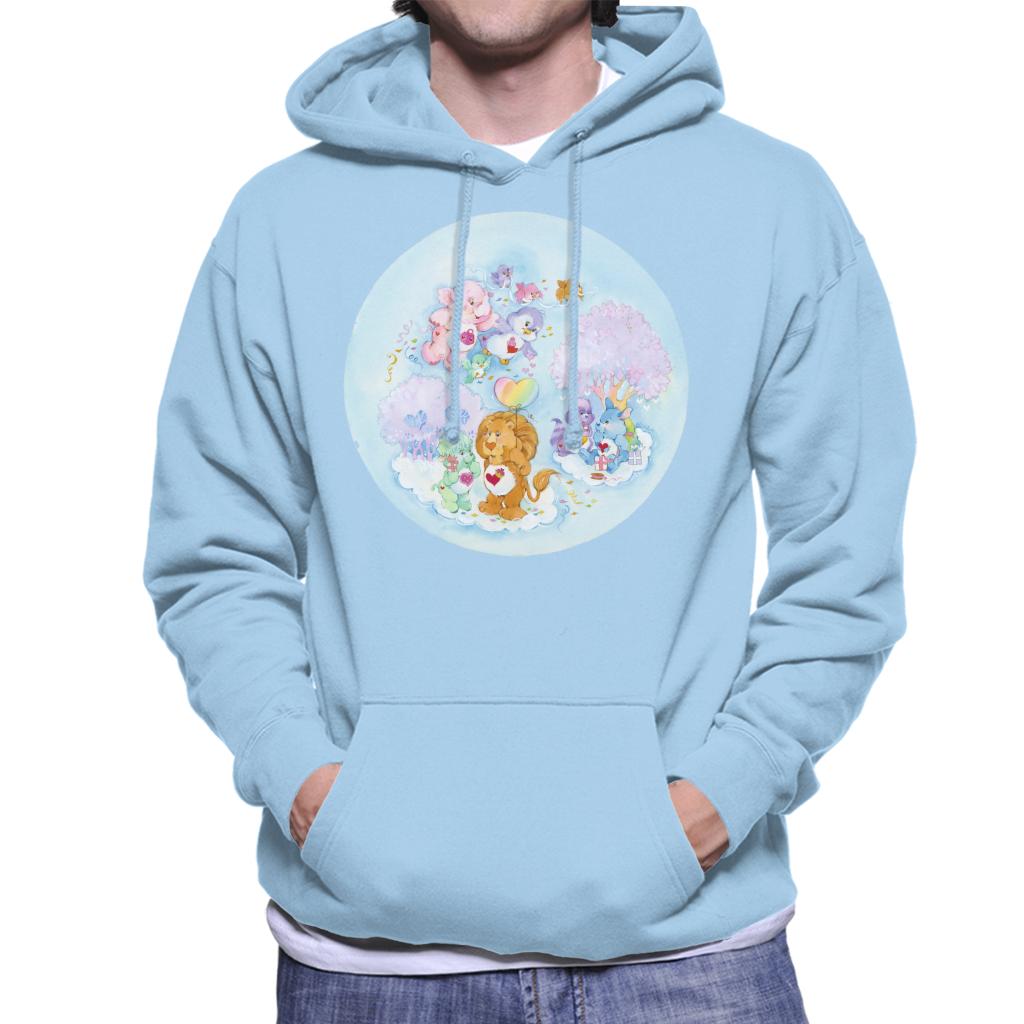 Care Bears Brave Heart Lion Pink Trees Men's Hooded product image 4
