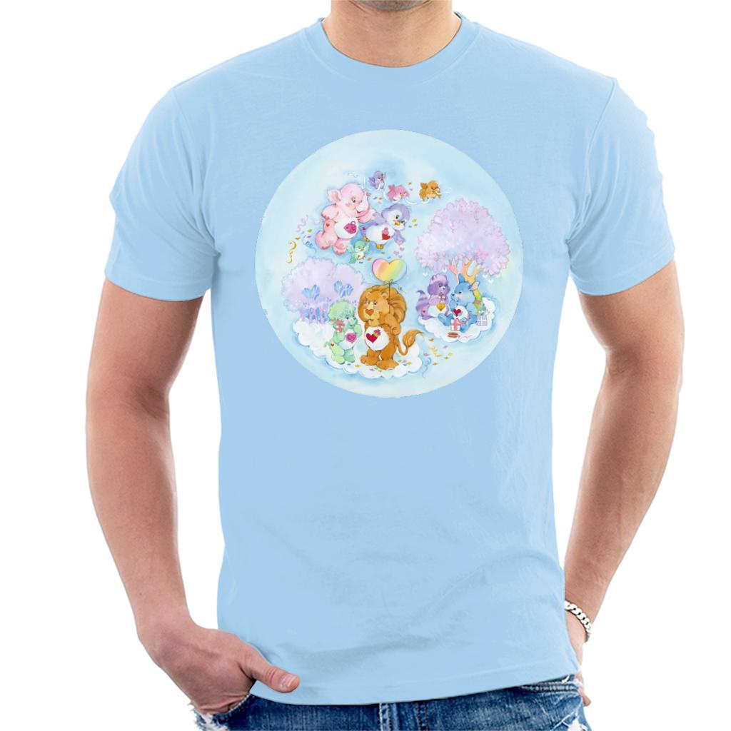 Care Bears Brave Heart Lion Pink Trees Men's T-Shirt product image 4