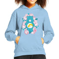 Care Bears Wish Bear Pink Flowers Kid's Hooded Sweatshirt product image 1