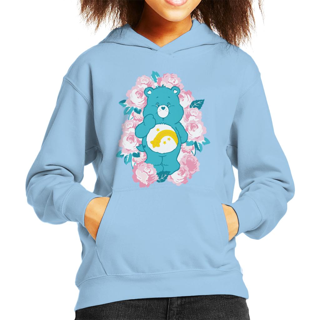 Care Bears Wish Bear Pink Flowers Kid's Hooded Sweatshirt product image 1