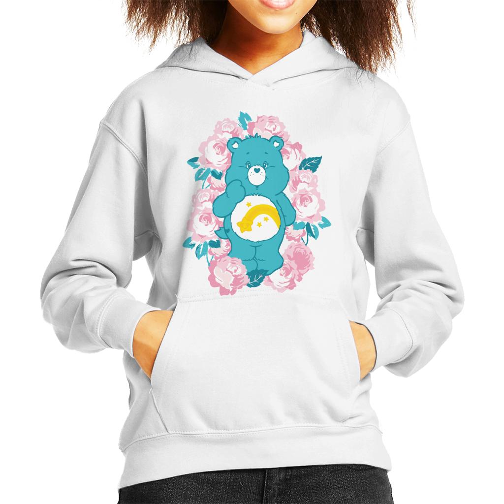 Care Bears Wish Bear Pink Flowers Kid's Hooded Sweatshirt product image 4