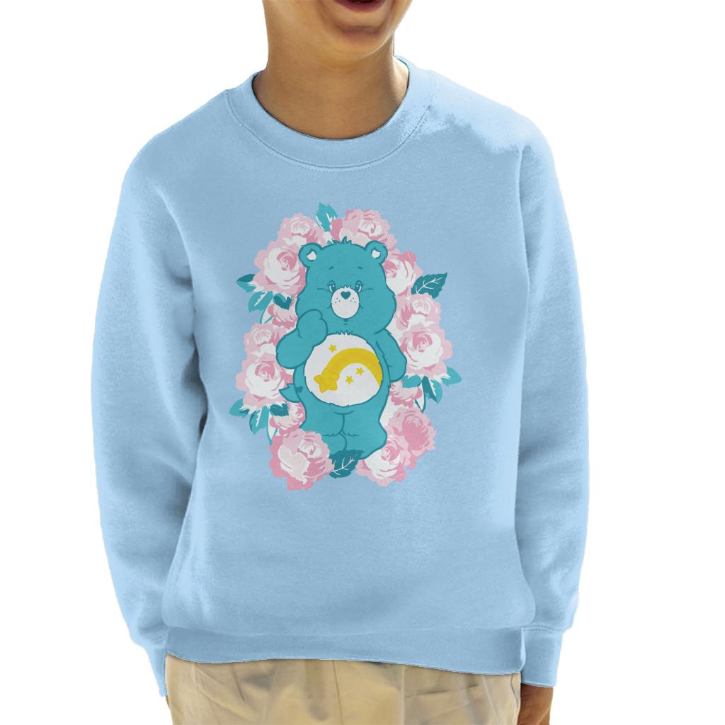 Care Bears Wish Bear Pink Flowers Kid's Sweatshirt product image 1