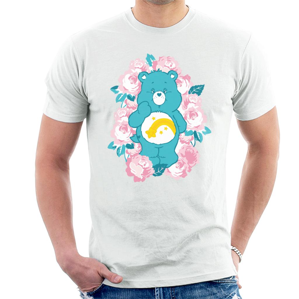 Care Bears Wish Bear Pink Flowers Men's T-Shirt product image 1