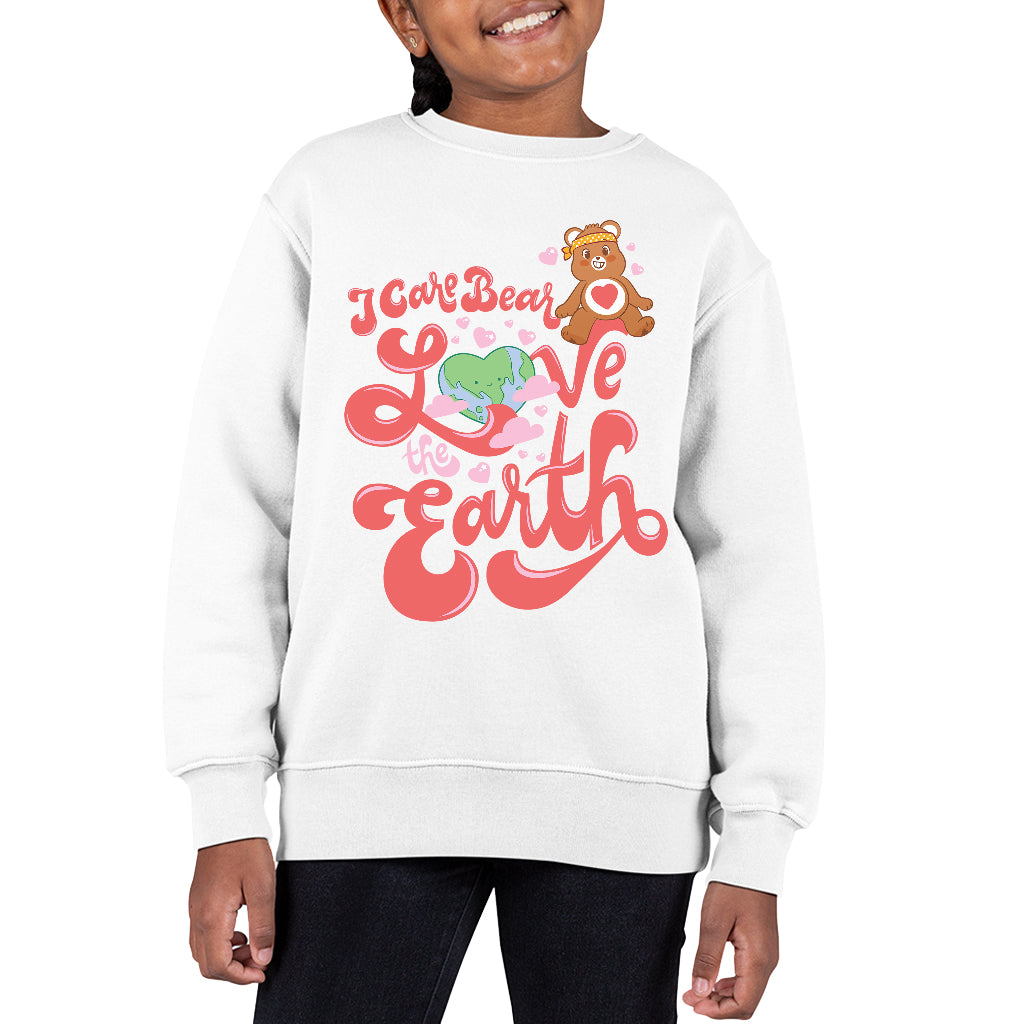 Care Bears Tenderheart Bear Love The Earth Kid's Sweatshirt product image 4