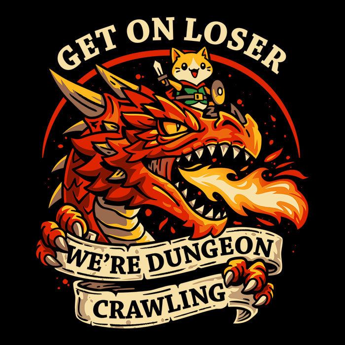 Dungeon Crawling Dragon - Shower Curtain