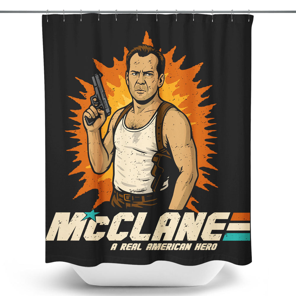 GI McClane - Shower Curtain