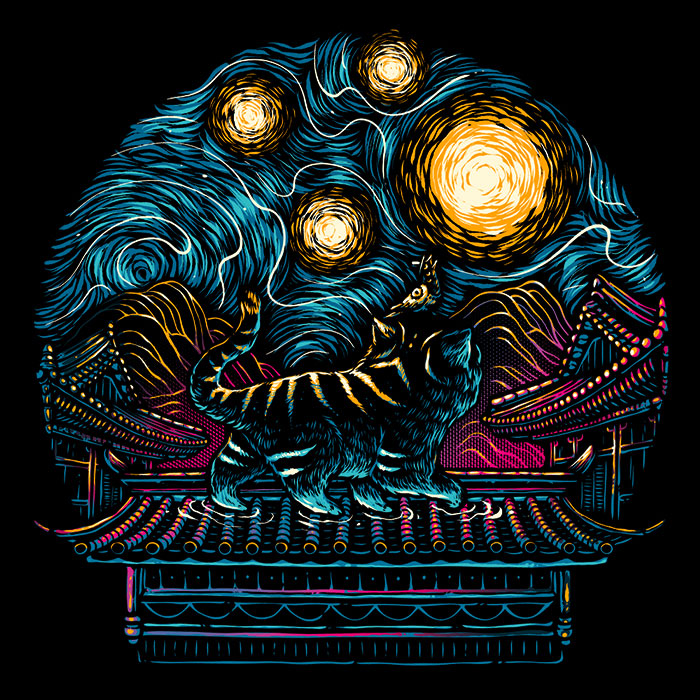 Glow of the Honmoon - Shower Curtain