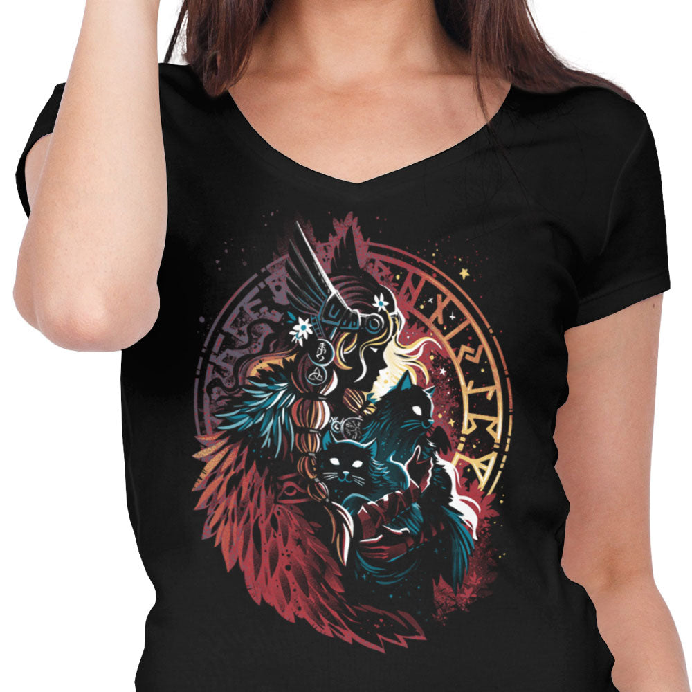 Lady of the Vanir - Women's V-Neck product image 4