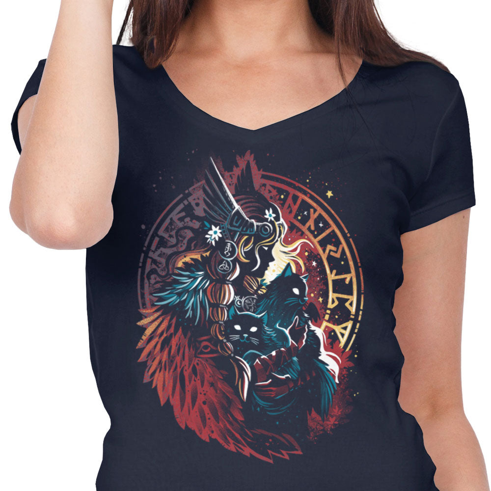 Lady of the Vanir - Women's V-Neck product image 5