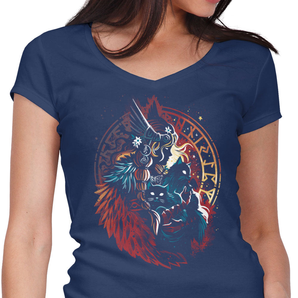 Lady of the Vanir - Women's V-Neck product image 3