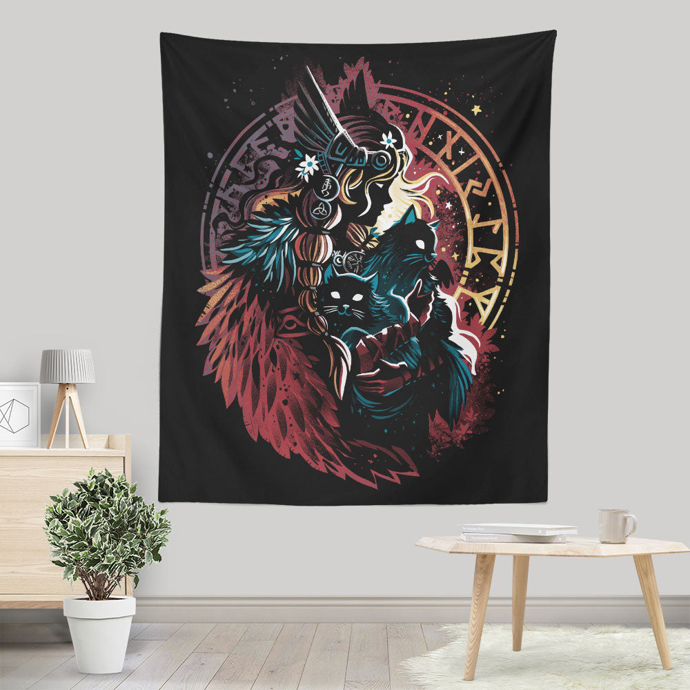 Lady of the Vanir - Wall Tapestry