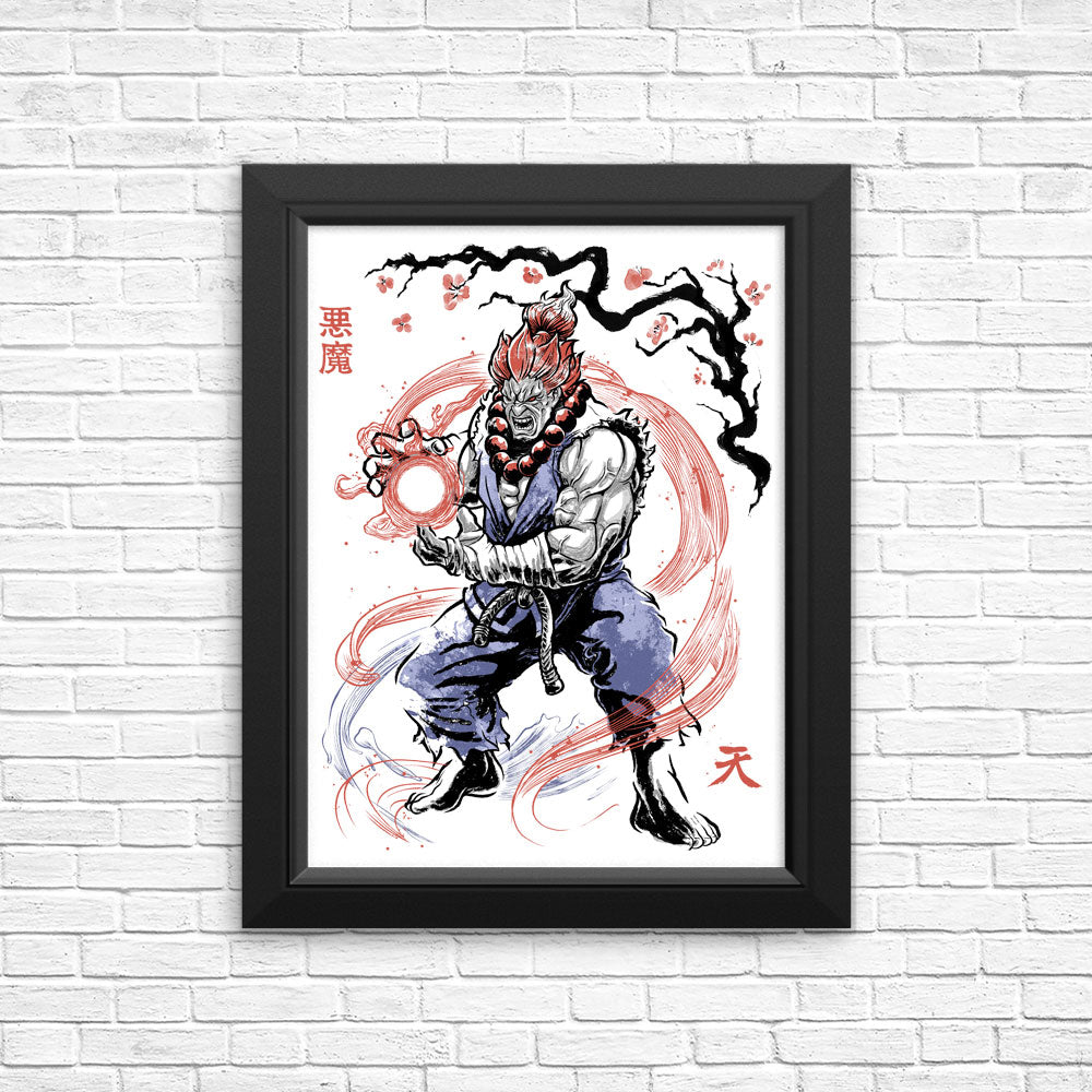 Master of the Fist Sumi-e - Posters & Prints