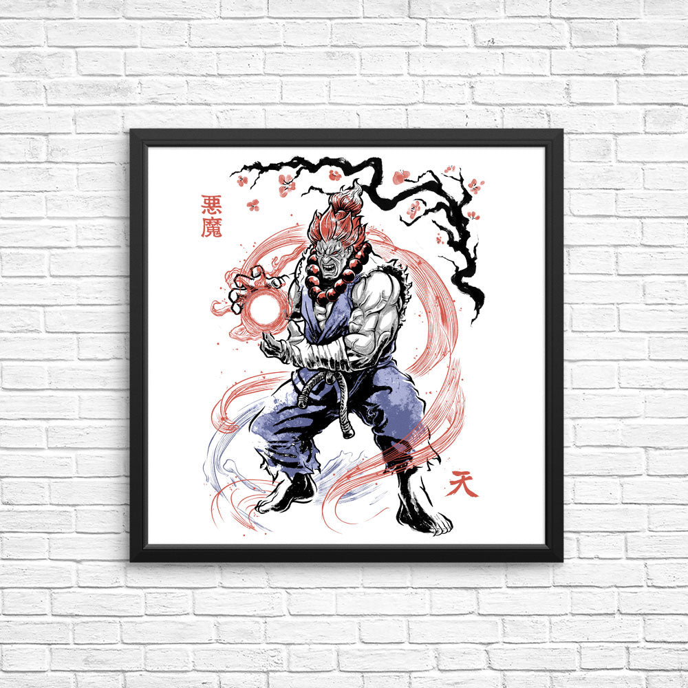 Master of the Fist Sumi-e - Posters & Prints