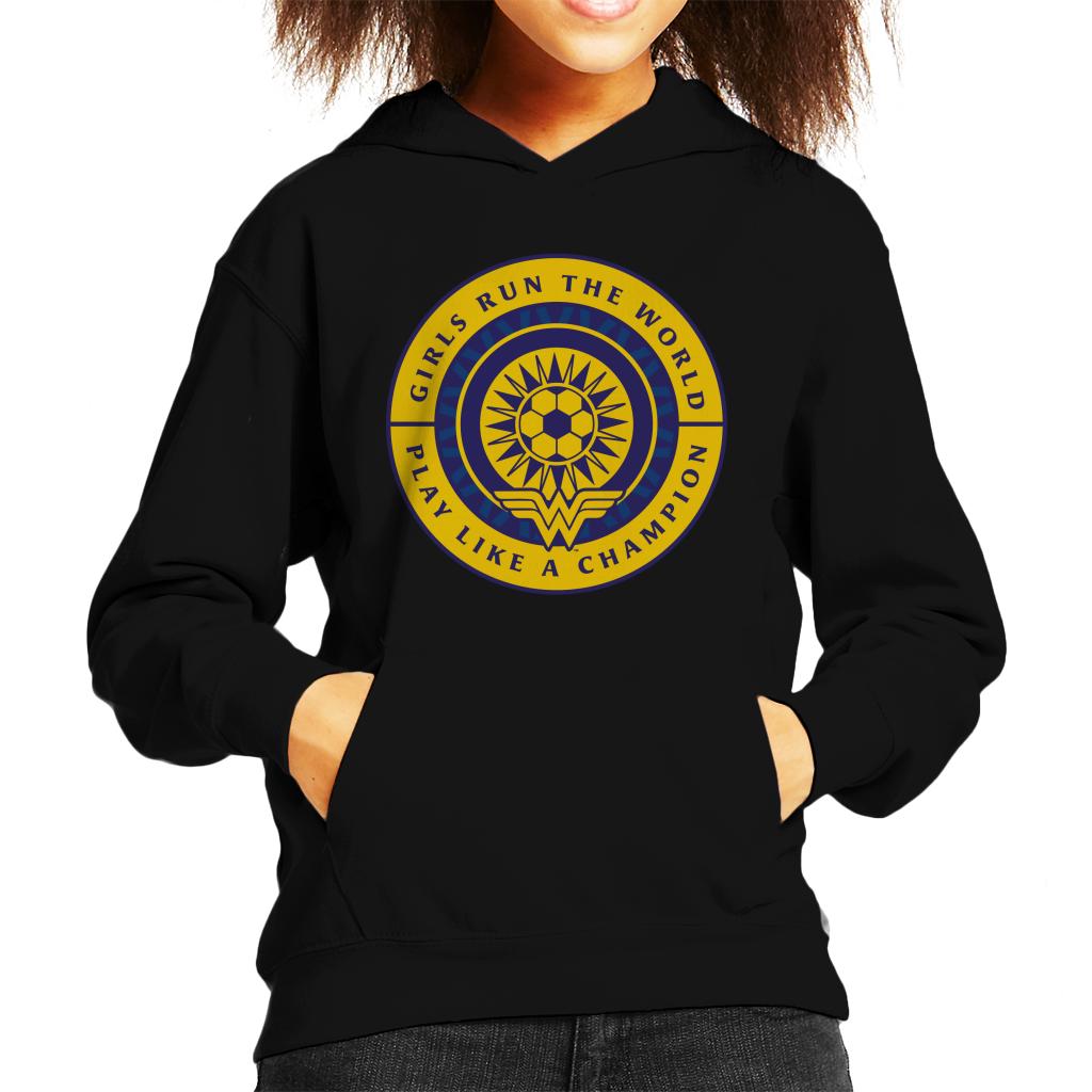 Wonder Woman Sports Girls Run The World Kid's Hooded product image 1