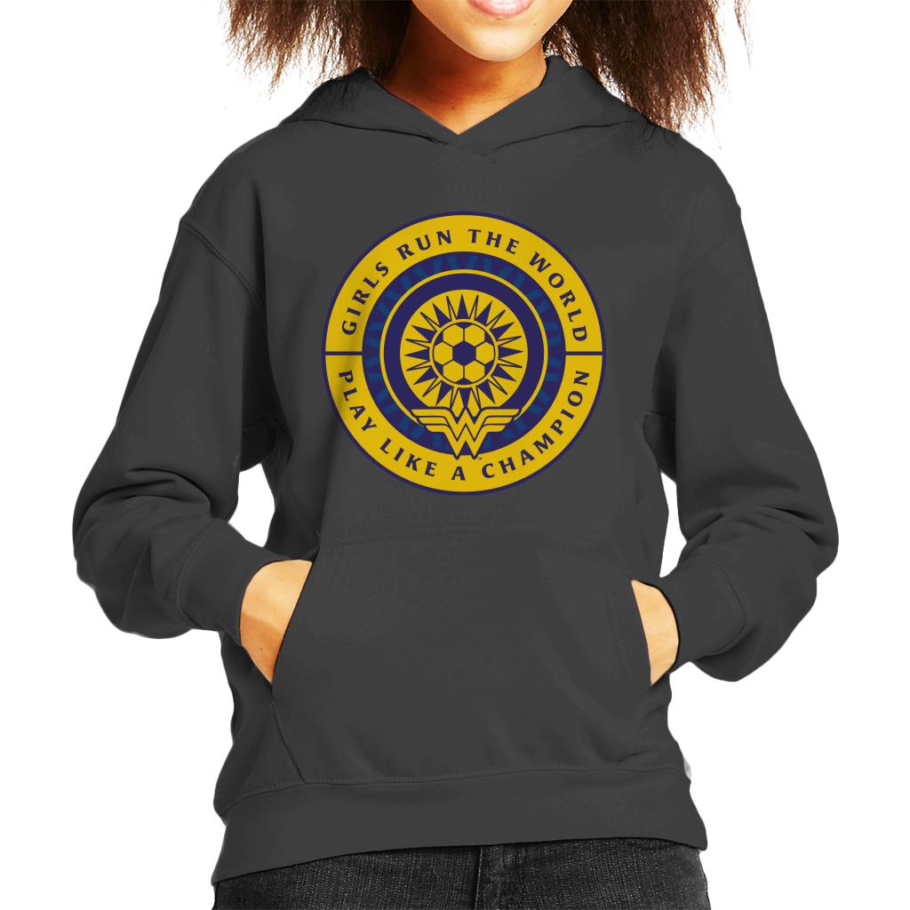 Wonder Woman Sports Girls Run The World Kid's Hooded product image 4